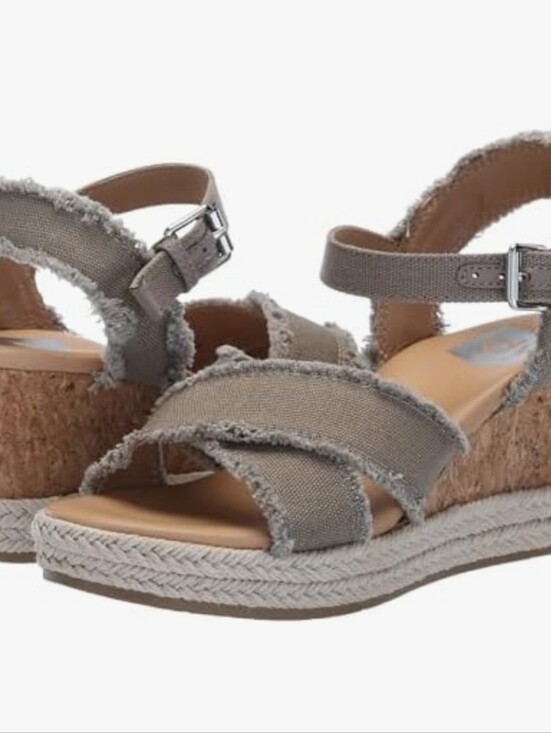 DV by Dolce Vita Shoes - DV Dolce Vita Olive Green Boho Espadrille Wedge Sandals Women's 8